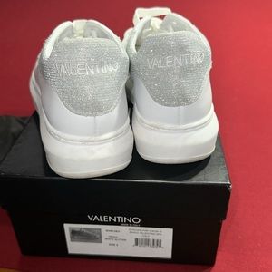 Valentino Sneakers W4012SV White Glitter Size 9